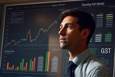 Financial chart with a clear strategy path