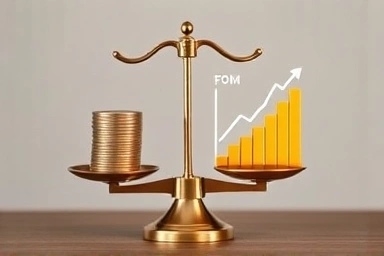 Balanced scale symbolizing financial equilibrium and insightful investment.