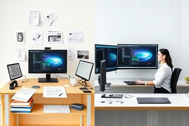 Chaos vs. Order: Manual vs. Integrated e-commerce management.