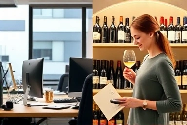 Work-life balance, entrepreneurship, wine boutique owner, side hustle success