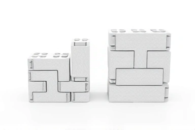 Visual metaphor for stock consolidation and value enhancement.