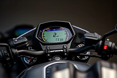 Motorcycle handlebars and instrument panels: R3, Ninja 400, MT-03.