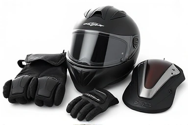 Essential motorcycle safety gear for beginner riders.