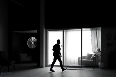 Transition from semi-basement to modern apartment, symbolizing housing upgrade.