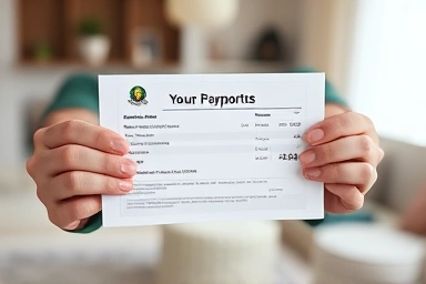 Hands holding financial support document for housing, symbolizing security.