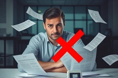 Business owner stressed by government grant application errors