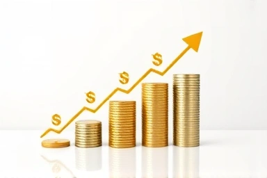 Business growth and financial support graph