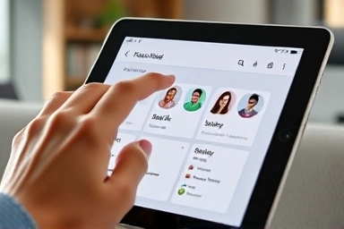 Personalized AI job recommendations on a tablet screen