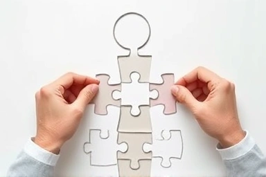 Assembling career puzzle pieces with subtle support elements