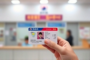 실업급여 수첩 분실 시 신분증으로 재발급 받는 모습