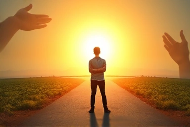 Young person finding a path to success with support.