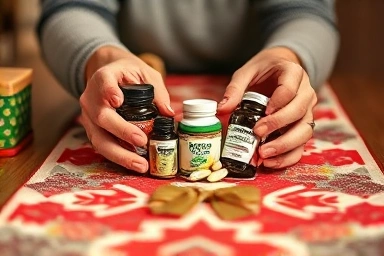 Christmas gift of health supplements for seniors.
