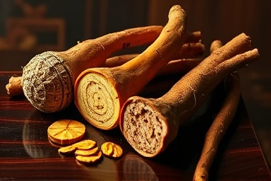 고급스러운 정관장 홍삼 등급별 뿌리삼 전시