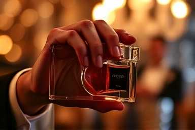 Elegant men's perfume bottle, sophisticated gift idea