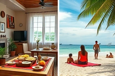 설날 집 vs 해외여행