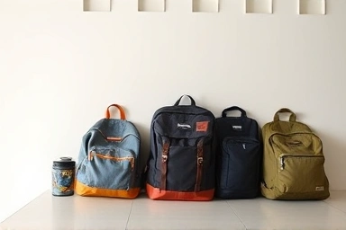 인기 중고등학생 백팩 브랜드의 디자인 및 기능 상세 컷