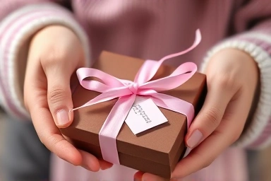 정성스러운 발렌타인데이 수제 초콜릿 선물 포장