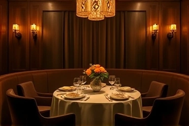 Elegant private dining room for anniversary in Gangnam