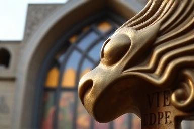 Close-up of artwork at DDP, highlighting artistic detail.