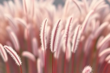 Pink muhly grass in autumn at Maeheon Citizen's Forest