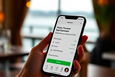 Smartphone showing restaurant reservation confirmation screen.