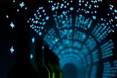 청도 와인터널 야광 구간의 신비로운 조명 효과