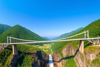 거창 Y자 출렁다리 전경