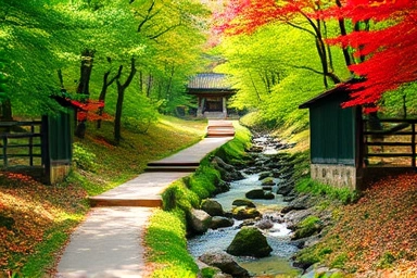 합천 해인사 소리길 가을 풍경