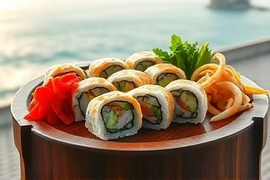 통영 충무김밥과 곁들임 반찬