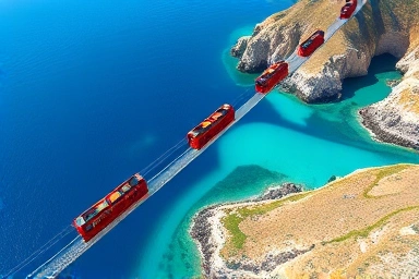 울진 죽변 해안 스카이레일의 환상적인 동해안 풍경