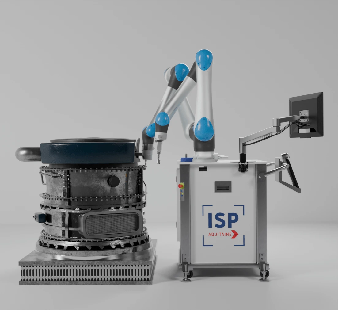 Collaboration homme-cobot visualisée en réalité augmentée