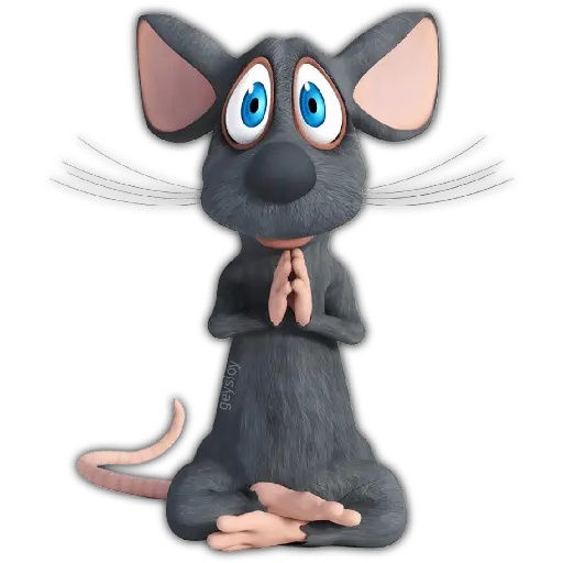stickers_rata_triste_😶🌫️_rata_tímida_💖