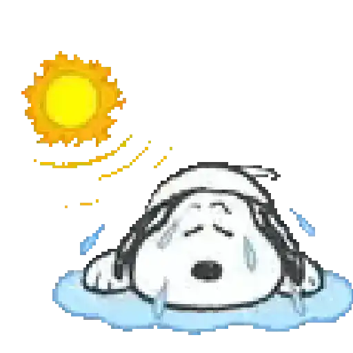 stickers_Snoopy_en_primavera_🌺🌻