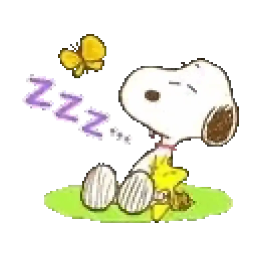 stickers_Snoopy_en_primavera_🌺🌻