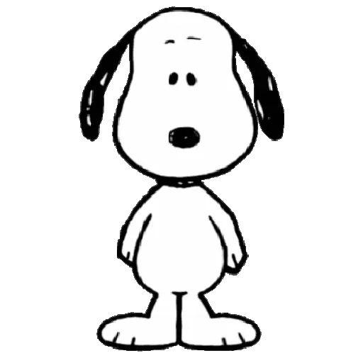 stickers_Cute_Snoopy_🐾🖤