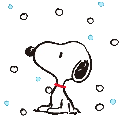 stickers_Cute_Snoopy_🐾🖤