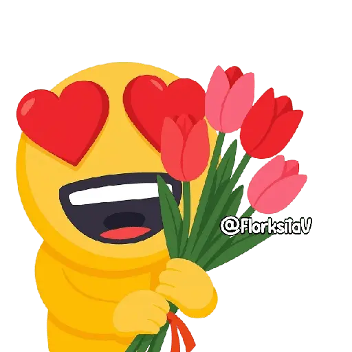 stickers_Emoji_FlorksitaV_😍🌹🌻👑