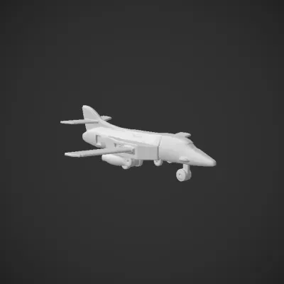 White toy airplane with blue and red accents. sharp edges, smooth edges, simple geometry, symmetric geometry.
