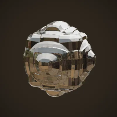 glowing energy orb with electric aura. smooth edges, complex geometry, game-ready, symmetric geometry.