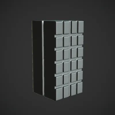 white chocolate bar with rectangular sections. sharp edges, simple geometry, symmetric geometry.