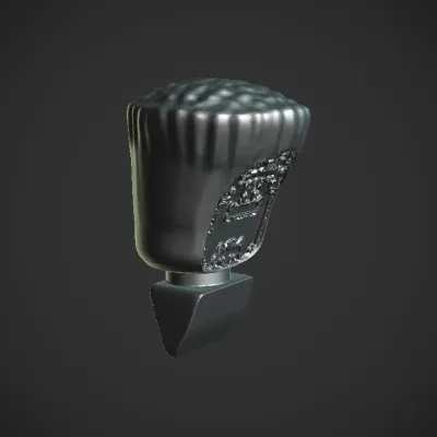 A bottle cap with beige seal. smooth edges, simple geometry, symmetric geometry.