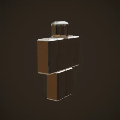 Roblox Roman soldier character. simple geometry, game-ready, character, symmetric geometry.