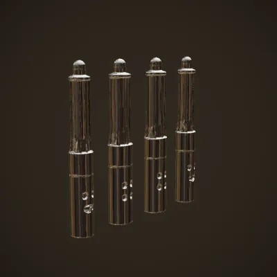 set of hair styling tools. smooth edges, simple geometry, symmetric geometry.