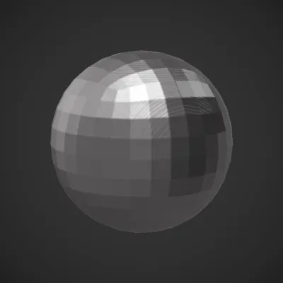 A shiny purple crystal sphere. smooth edges, simple geometry, symmetric geometry.