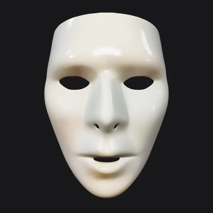 Standing adult human body. smooth edges, complex geometry, character, symmetric geometry.