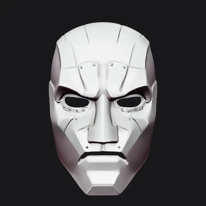 futuristic helmet or headgear. smooth edges, simple geometry, symmetric geometry.