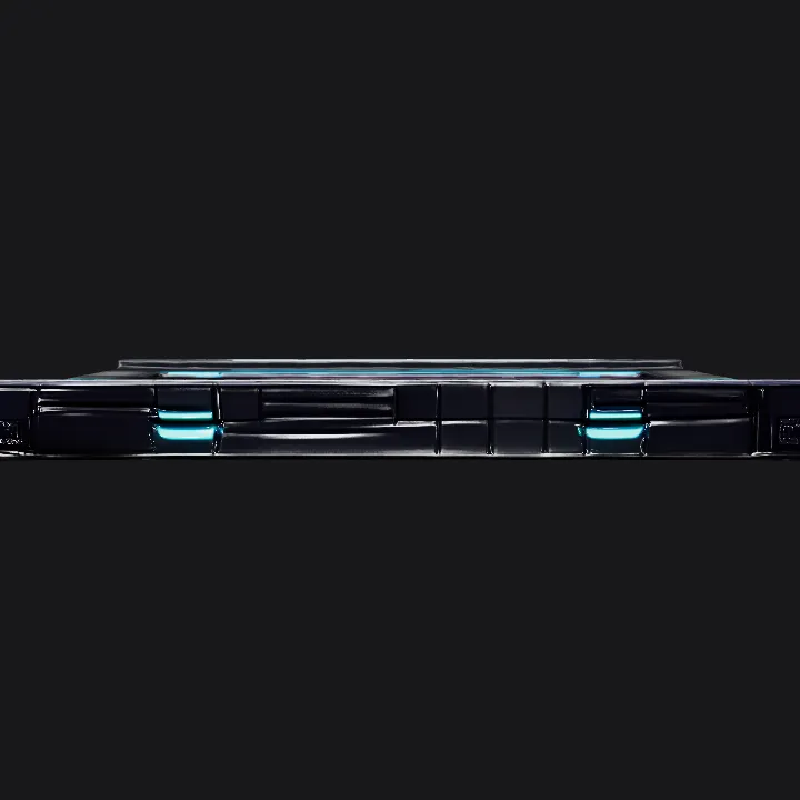 Futuristic sci-fi platform or floor tile. sharp edges, smooth edges, simple geometry, game-ready, symmetric geometry.