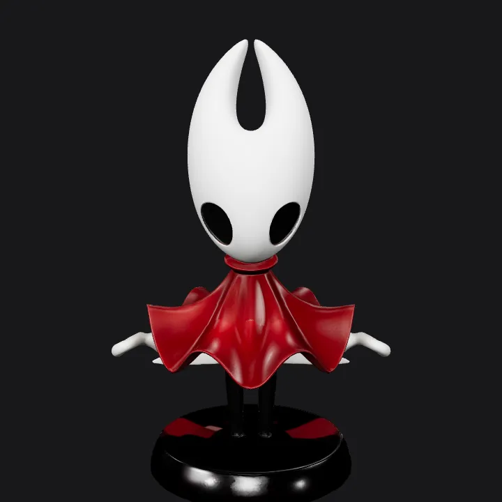Stylized character holding a needle. smooth edges, simple geometry, game-ready, character, symmetric geometry.