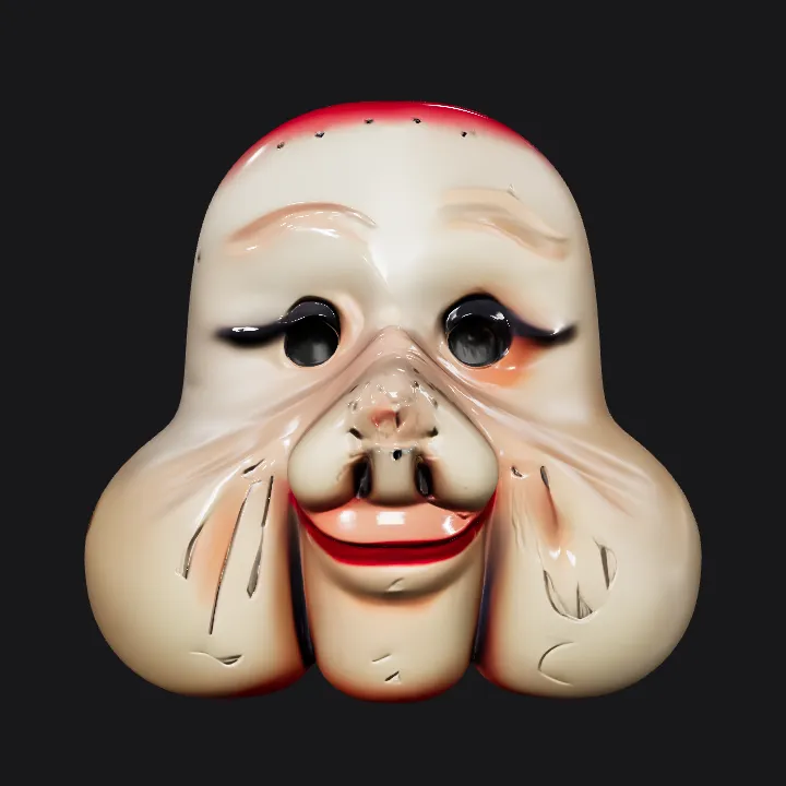 realistic human buttocks sculpture. smooth edges, complex geometry, character, symmetric geometry.