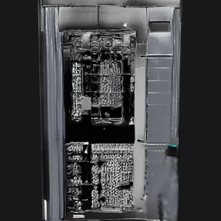 A computer case for desktop PC build. sharp edges, simple geometry, symmetric geometry.